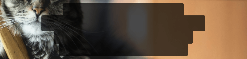 Screenshot showing the semitransparent background for the same lines of text as before, but without the actual text and without any increase in alpha in the intersection areas.