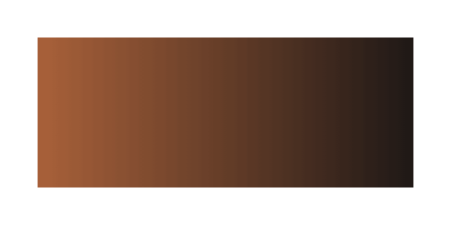 A left to right pinkinsh orange to dark grey gradient exhibiting banding.